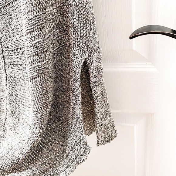 Anthropologie Sparrow Marbled Gray Sleeveless Tunic Sweater Size Small - Picture 4 of 5